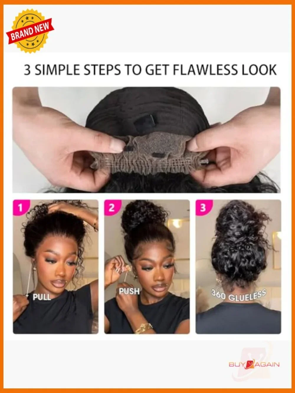 360 Lace Front Wig Human Hair Glueless Water Wave Pre Plucked Bleached Knots